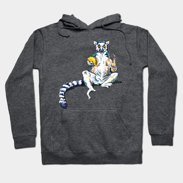 Taco Lemur Hoodie by BananazGorilla